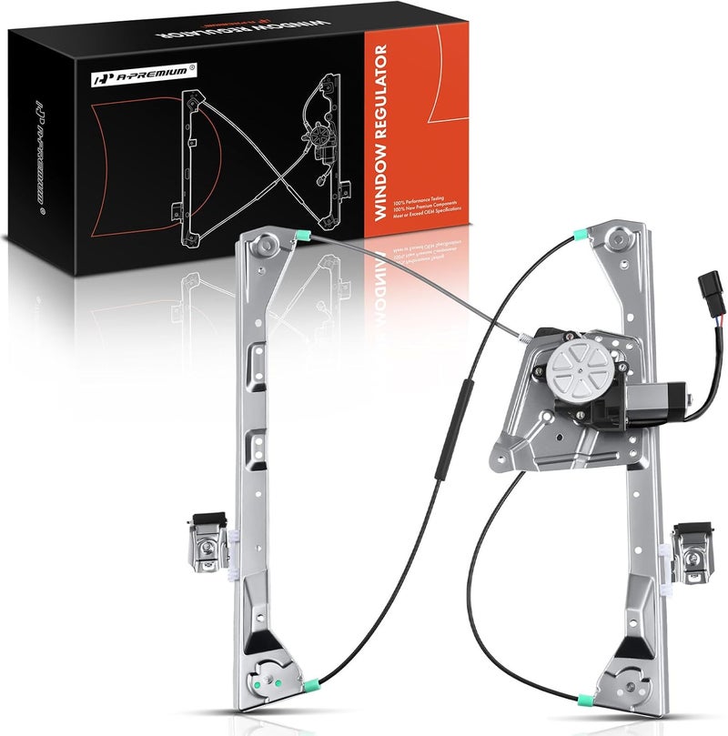 A-Premium Power Electric Window Regulator with Motor for Buick Rendezvous and Pontiac Aztek - Rear Left Driver Side - Image 1