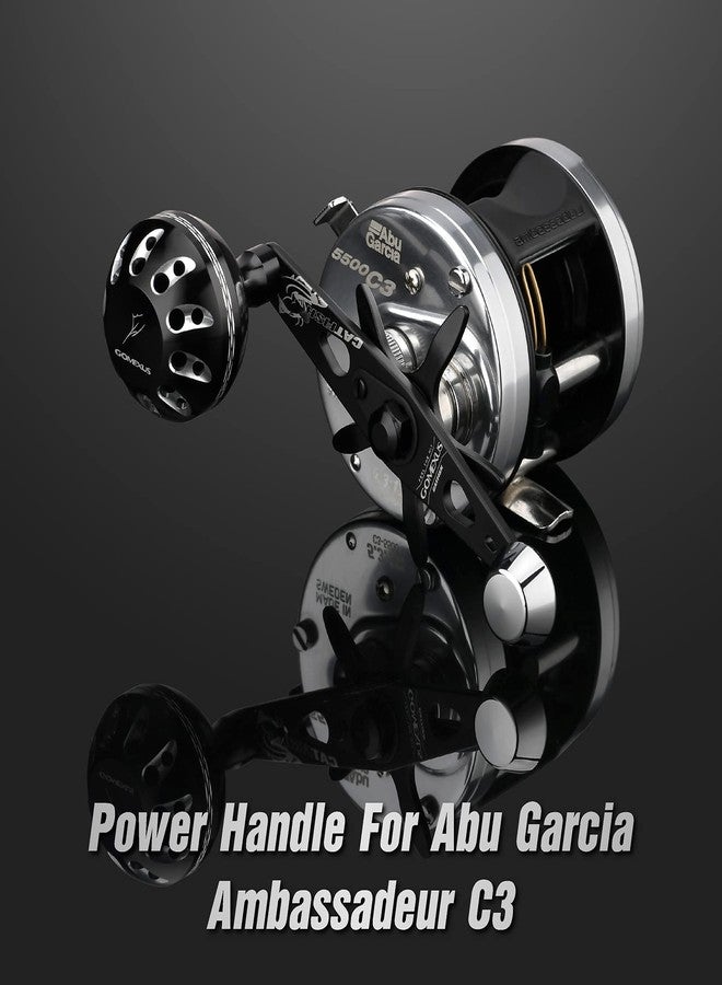 GOMEXUS Power Handle Compatible for Abu Garcia Ambassadeur C3/C4/S/SX 5000-6600 Round Fishing Reel Catfishing Handle - Image 2