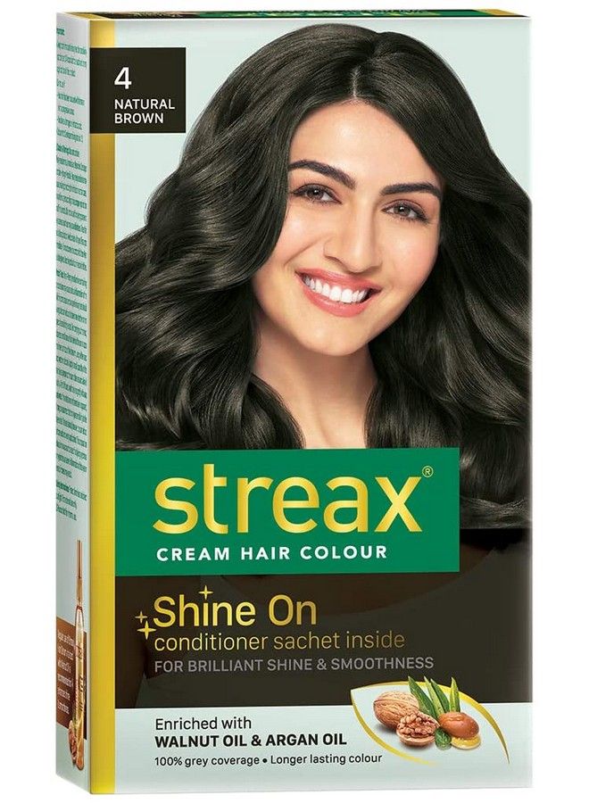 Streax Cream Hair Color 120Ml Natural Brown - Image 1