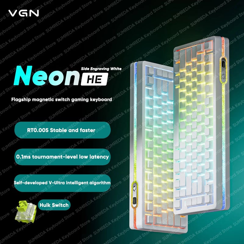 ز ن V  لوحة مفاتيح VGN Neon - Image 1