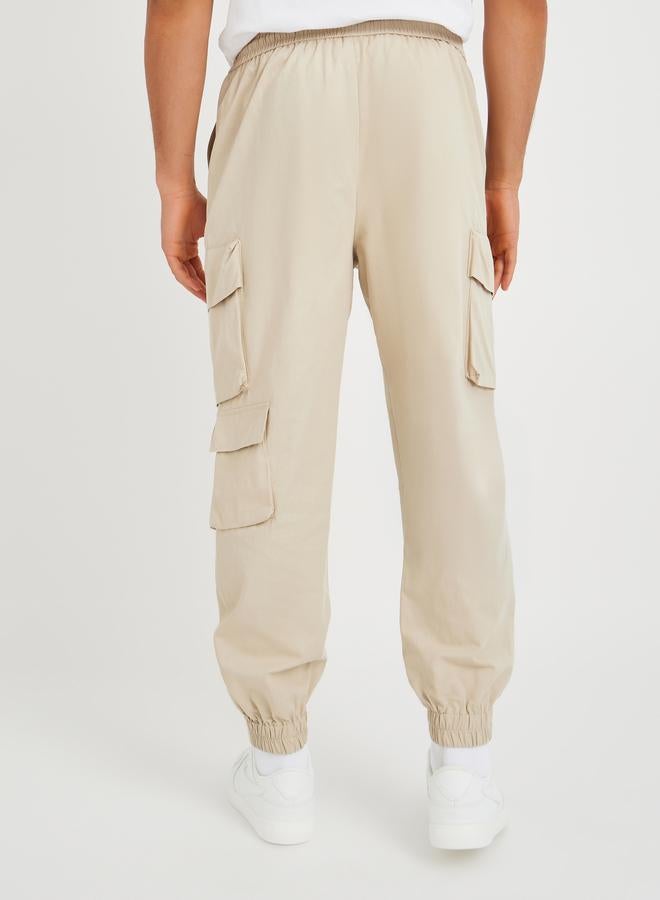Styli Styli Cotton Twill Utility Relaxed Jogger with Multi Pocket Details  - Image 4