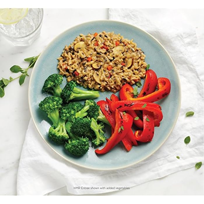 HMR Mushroom Risotto Entrée | Pre-packaged Lunch or Dinner to Support Weight Loss | Ready to Eat | Vegetarian | 12g of Protein | Low Calorie Food | 8oz Serving per Meal | Pack of 6 - Image 4