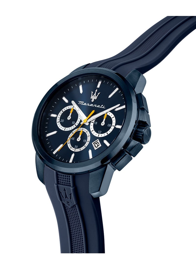 Maserati Men's Successo Blue Silicone Band Watch R8871621044 - 42mm  - Image 2