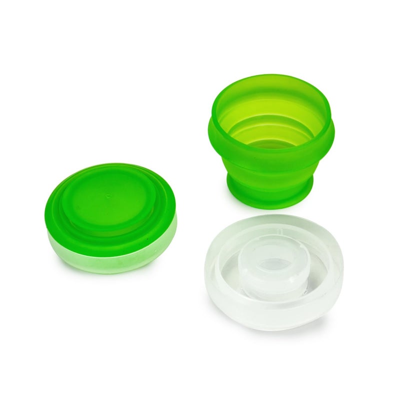 Deke Home 2 Pack Silicone Collapsible Travel Water Cup,Portable Camping Cup with Lids Food Grade Mugs Set for Outdoor Drinking. Collapsible Travel Water Cup, - Image 1