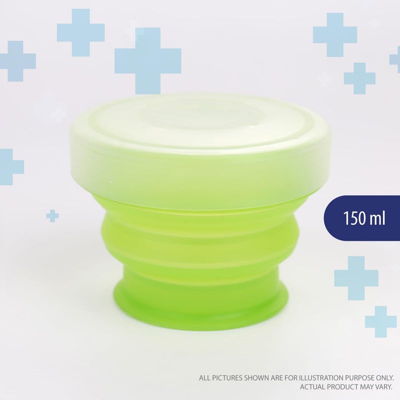 Deke Home 2 Pack Silicone Collapsible Travel Water Cup,Portable Camping Cup with Lids Food Grade Mugs Set for Outdoor Drinking. Collapsible Travel Water Cup, - Image 2