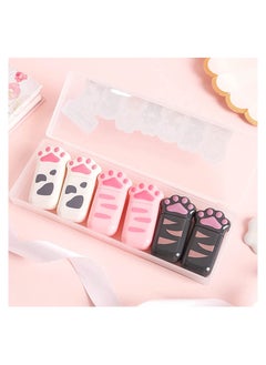 SYOSI Correction Tape, SYOSI 6 Pack Milk Cat Claw Cartoon Correction Tape, Cute Girl Net Red Correction Tape, Mini Correction Tape, for Kids Students Writing Office School Supplies  - Image 1