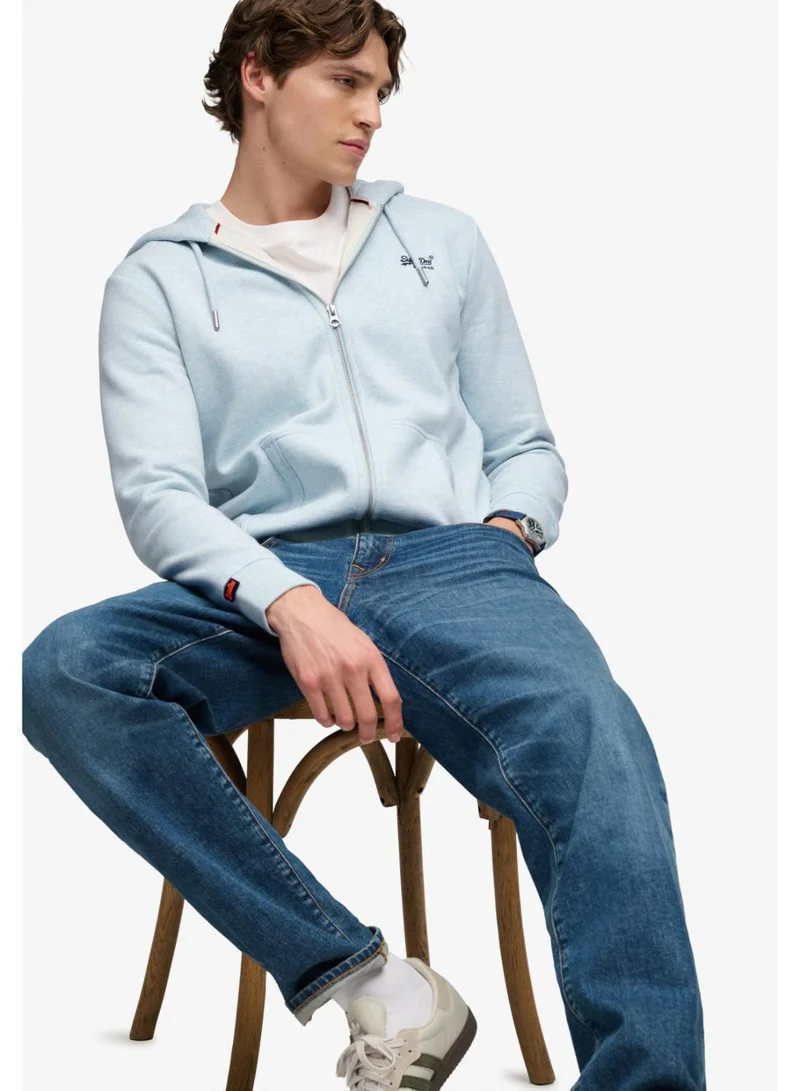 Superdry  Essential Logo Half Brushed Zip Hoodie for Men | Best Price UAE