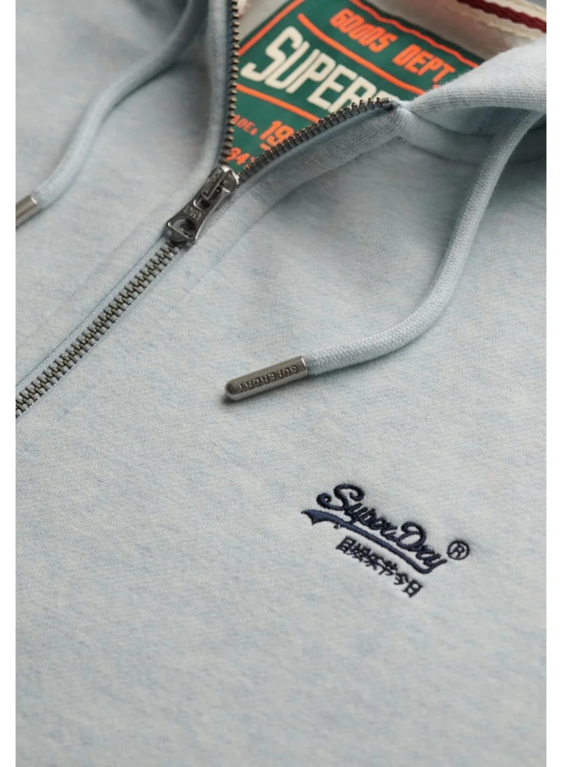 Superdry Essential Logo Half Brushed Zip Hoodie