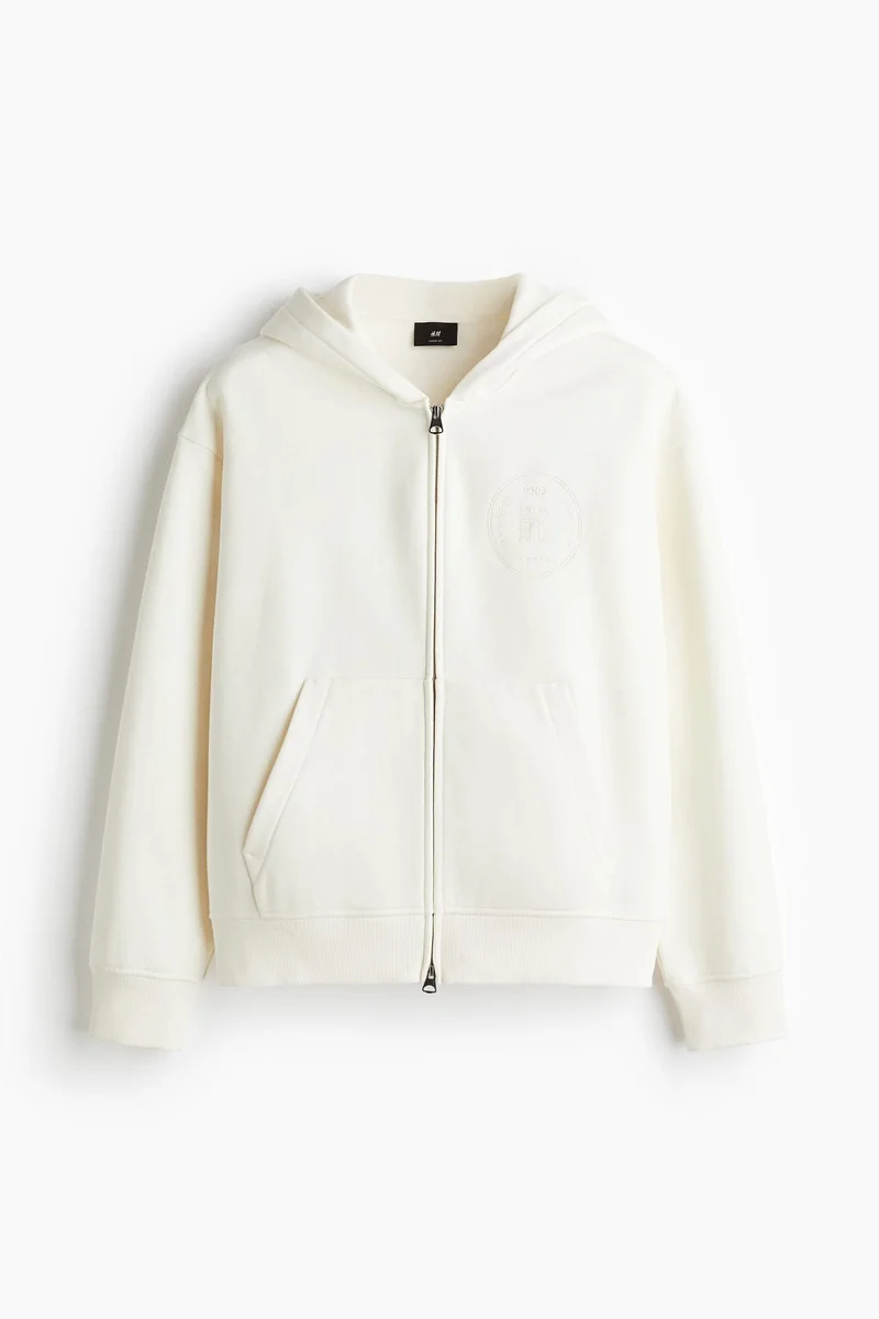 H&M  Loose Fit Zip-through hoodie for Men | Best Price UAE