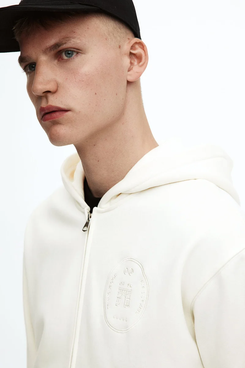 H&M  Loose Fit Zip-through hoodie for Men | Best Price UAE