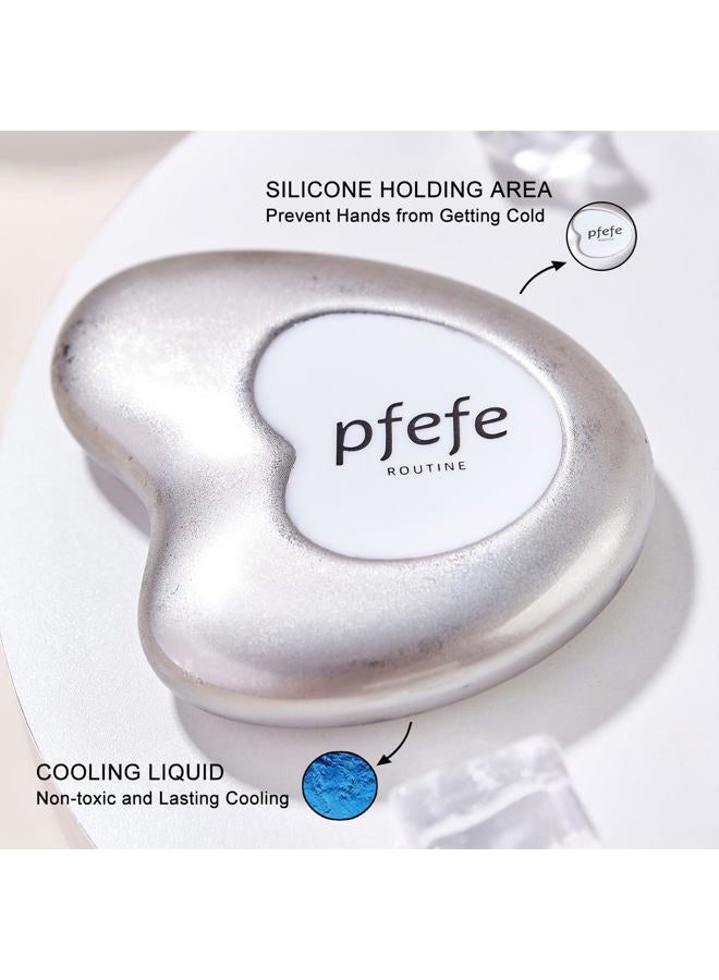 pfefe Stainless Steel Cryo Gua Sha - Gua Sha Facial Beauty Tools - Metal Skin Care Gua Sha for Body SPA Face Neck Eye - Image 3