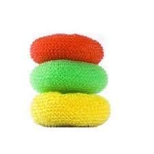 EAFTOS Plastic Nylon Kitchen Cleaning Sponge Scrubber Washing Brush for Utensil 12 Pieces - Image 2