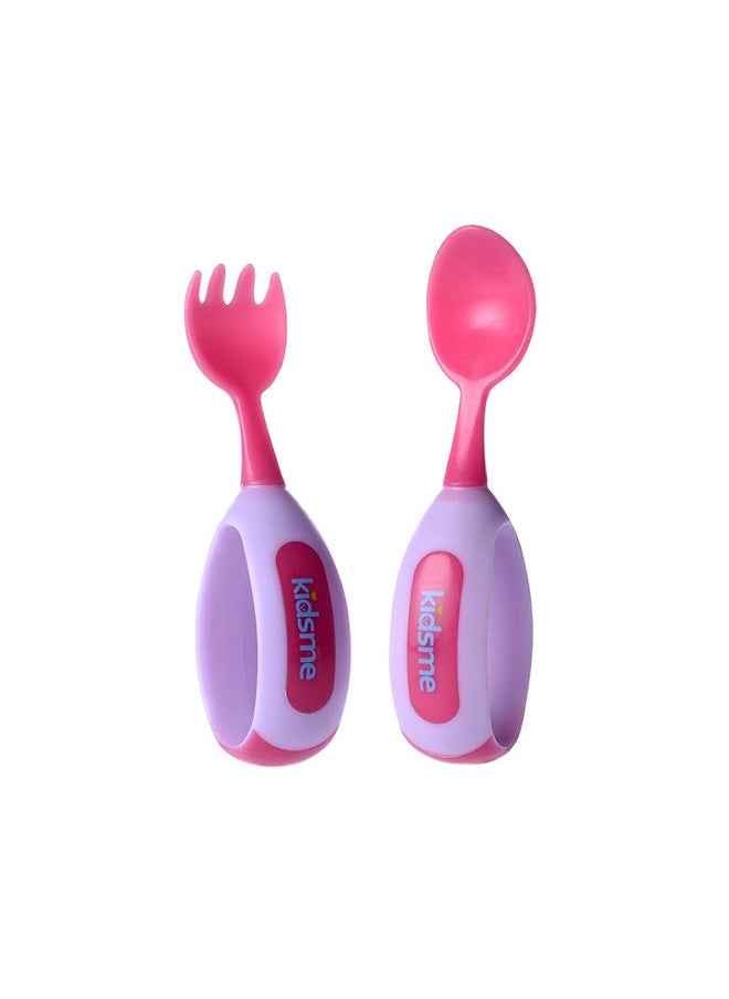 kidsme - Toddler Spoon And Fork Set From 9 Months And Above Lavender - Image 1