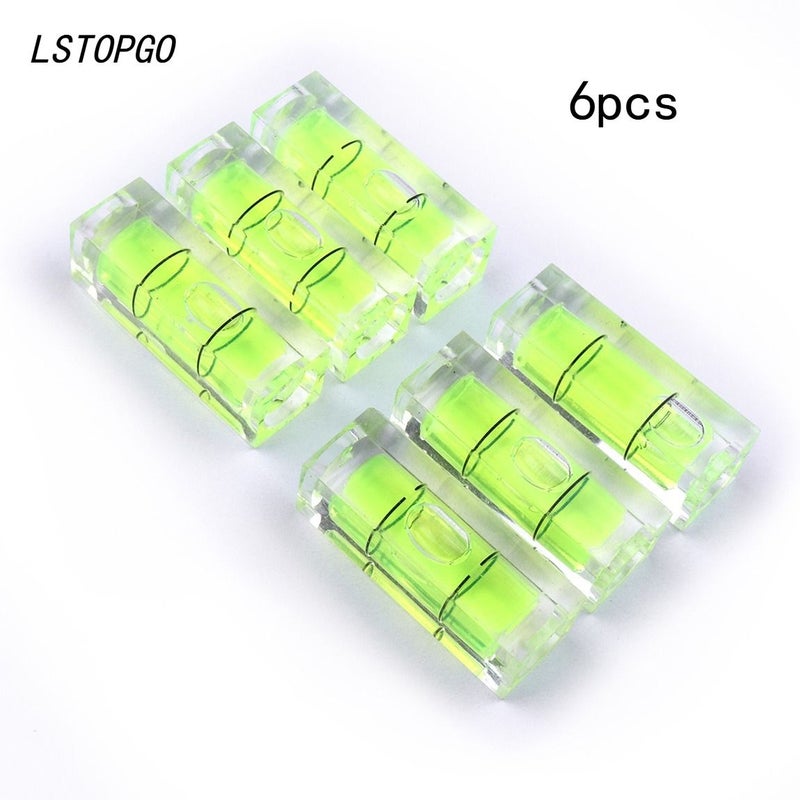 6pcs Mini Square Level Bubbles Set High Precision Woodworking Balance Measure - Image 1