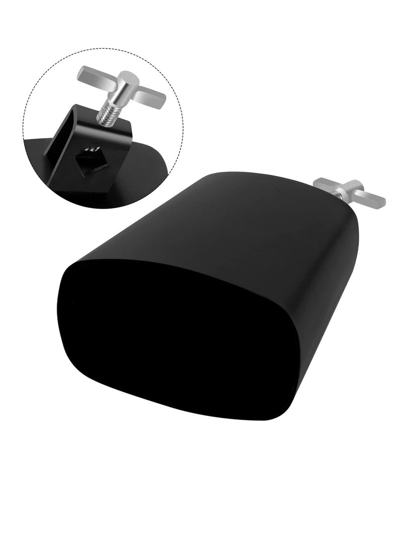 Bukela 7 inch Metal Steel Cow Bell Noise Makers Hand Percussion Cowbell with Stick for Drum Set - Image 2
