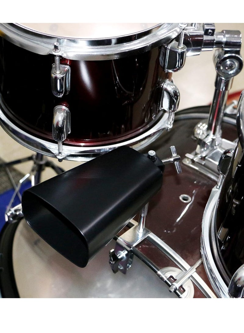 Bukela 7 inch Metal Steel Cow Bell Noise Makers Hand Percussion Cowbell with Stick for Drum Set - Image 5