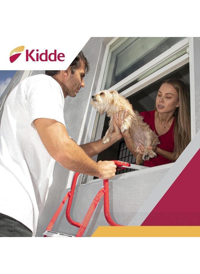 Kidde Fire Escape Ladder, 2-Story Rope Ladder, Extends to 13-Feet, Anti-Slip Rungs  - Image 5