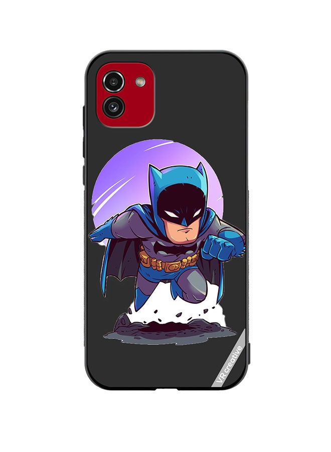 VR CREATIVE Protective Case Cover For Samsung Galaxy A03 Desugb Superhero Batman Design Multicolour - Image 1