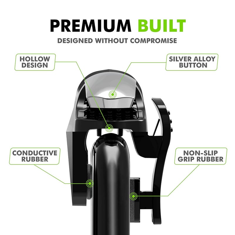 SpinBot BattleMods F1 | زناد الألعاب المحمولة للهواتف الذكية | توصيل سعوي | لـ BGMI/Free Fire/COD Mobile - (أسود) - Image 4