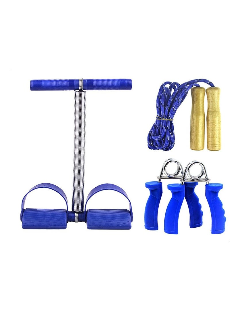 رونق مجموعه تمارين الجسم بالكامل: جهاز تدوير الدواسات -حبل قفز- مقوي قبضة اليد - أدوات رياضية منزلية لممارسة التمارين في المنزل- العاب للجيم- العاب رياضيه-معدات رياضيه- أدوات رياضية- تمارين رياضيه- لياقه بدنيه - Image 1