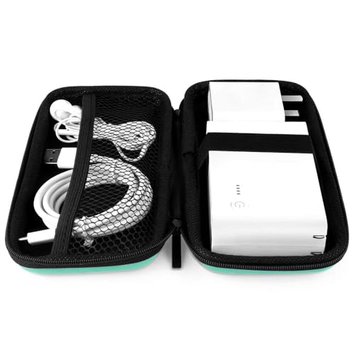 iMangoo Shockproof Travel Essentials Organizer Charger Case, Space-Optimized Small Zipper Electronics Accessories Pouch Tech Cord Cable Adapter Power Bank Storage for Women Men, 6.5x3.2x1 In (Mint) - Image 5