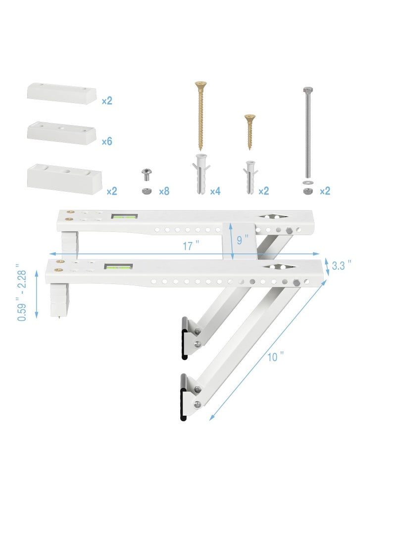 SYOSI - Window Air Conditoner Bracket, Universal Window Air Conditioner Mounting Bracket,  Air Conditioner Holder, Air Conditioner Support Bracket, for Hung Windows Support Up to 200 lbs - Image 1