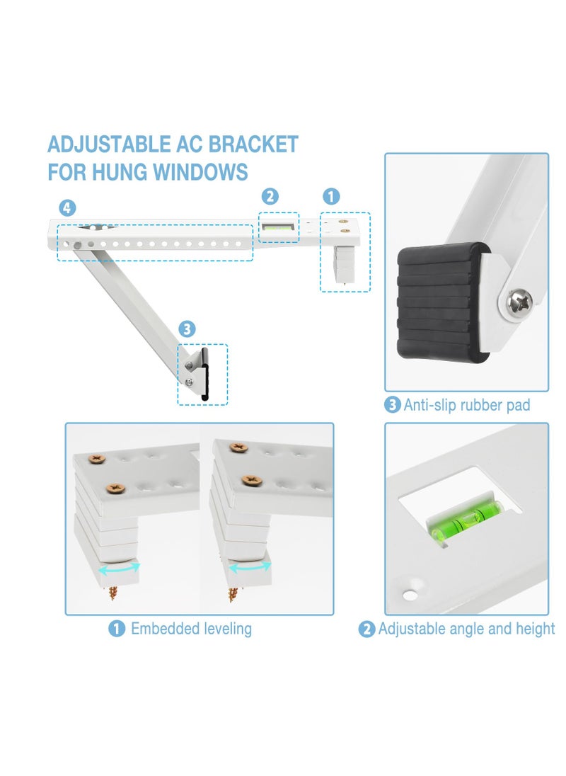 SYOSI - Window Air Conditoner Bracket, Universal Window Air Conditioner Mounting Bracket,  Air Conditioner Holder, Air Conditioner Support Bracket, for Hung Windows Support Up to 200 lbs - Image 1