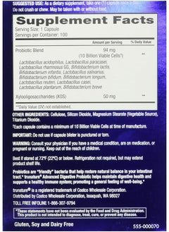 TruNature Trunature® ADVANCED Digestive Probiotic with 12 Strains & 100 Capsules  - Image 2