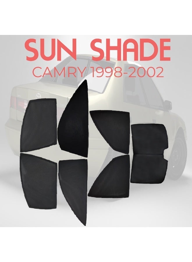 CAMRY Car Sun Shade Set for CAMRY 1998-2002  7 PCS Window Sunshade Mesh UV Protection Side Rear Front Window Cover Heat Reduction Privacy Screen Easy Fit Car Accessories - Image 1