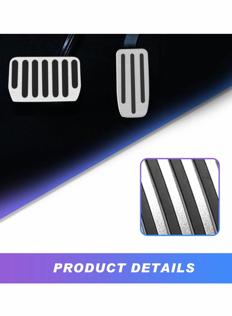 Tesla Model 3/Y Aluminum Alloy Non-Slip Replacement Accelerator and Brake Pedals for Enhanced Driving Safety and Comfort - Image 2