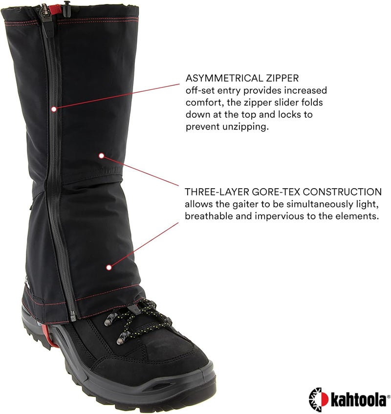 Kahtoola LEVAgaiter Tall GTX Gaiters - Waterproof Gore-TEX Protection for Mountaineering and Hiking - Image 3