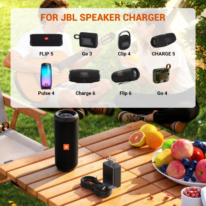 Lnauy Universal 5V 2A Type C Charger - USB C Charging Cable for Beats Flex Headphones, JBL Wireless Bluetooth Earbuds and Other Type-C Supported Device Power Supply Adapter - Image 2