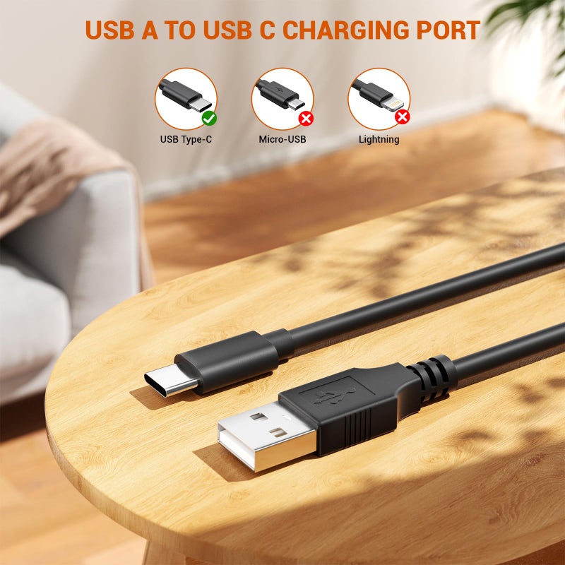 Lnauy Universal 5V 2A Type C Charger - USB C Charging Cable for Beats Flex Headphones, JBL Wireless Bluetooth Earbuds and Other Type-C Supported Device Power Supply Adapter - Image 5