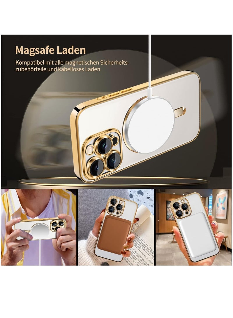 ELTRAZONE Magnetic Phone Case Compatible with iPhone 14 Pro max Case, Camera Lens Full Protection, Non-Yellowing Shockproof Ultra Slim Silicone Cover Support Wireless Charging - Image 4