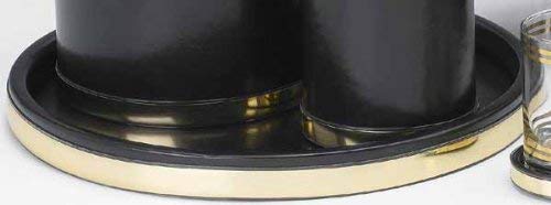 Kraftware Black with Polished Brass, 14" - Image 2