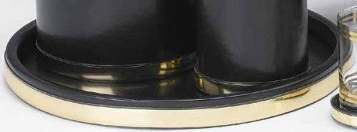 Kraftware Black with Polished Brass, 14" - Image 3