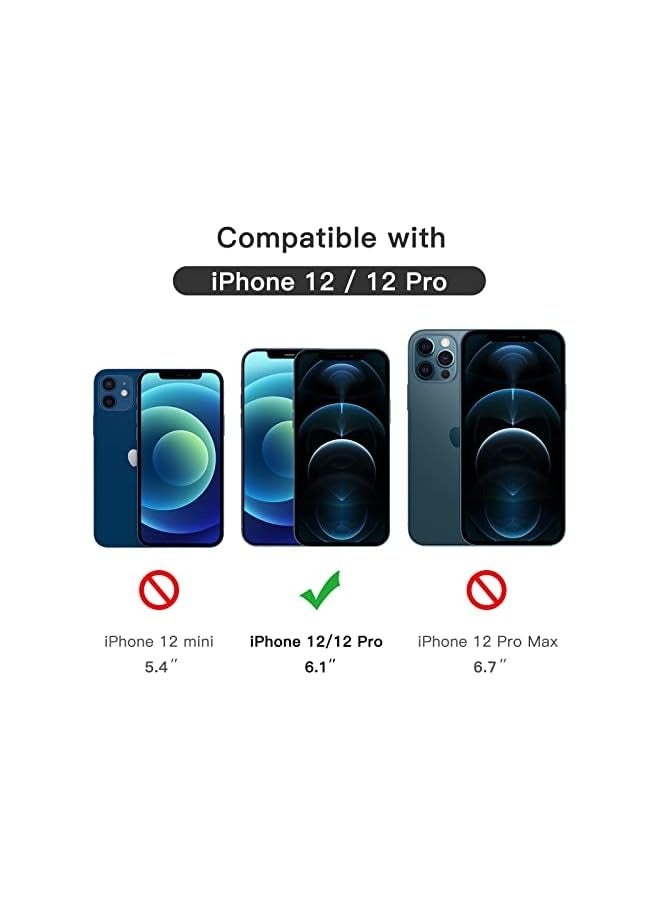 Jetech Full Coverage Screen Protector for iPhone 12/12 Pro 6.1-Inch, 9H Tempered Glass Film Case-Friendly, HD Clear, 3-Pack - Image 3