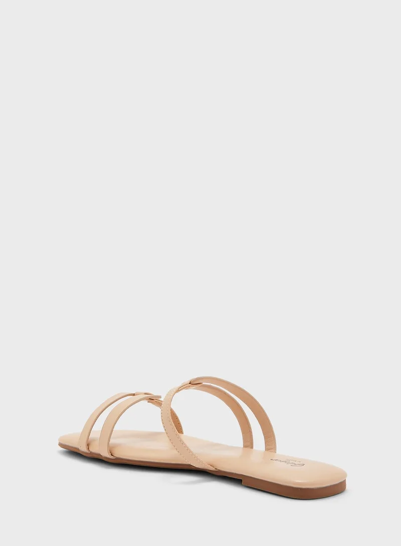 Ginger Double Strap Flat Sandals