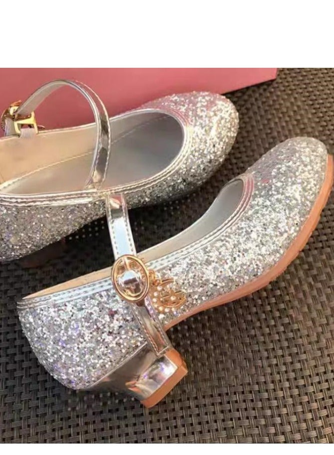 Girl Crystal Princess With Heel Shoes And Dress Performance - Image 4