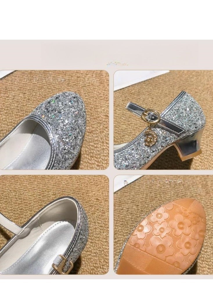 Girl Crystal Princess With Heel Shoes And Dress Performance - Image 5