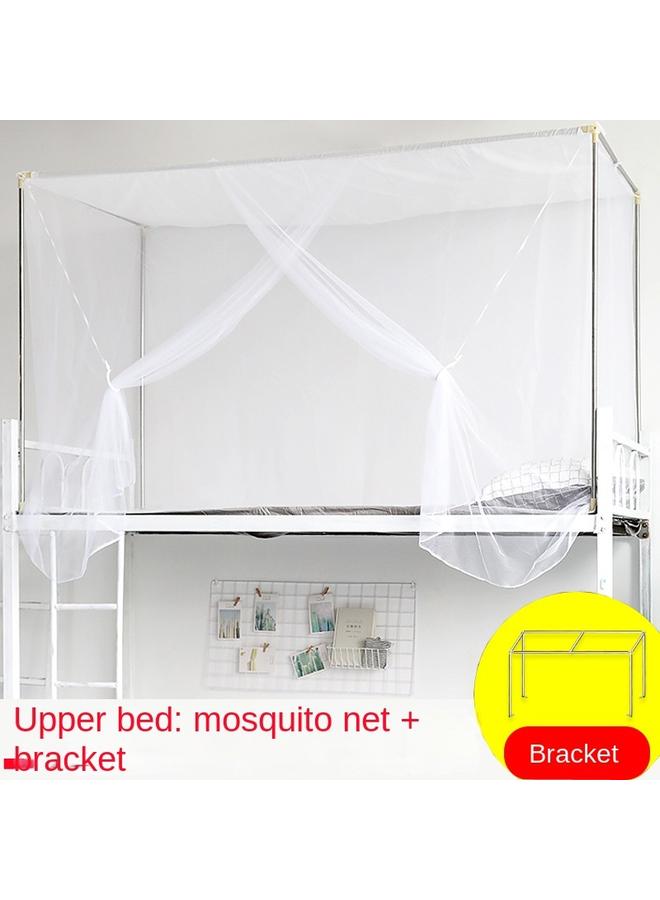 Bluejw DTP9 Wholesale Student Mosquito Net With Bracket Side Door Zipper Bed Net Dustproof Indoor Single Bed Upper And Lower Bunk Dormitory - Image 3