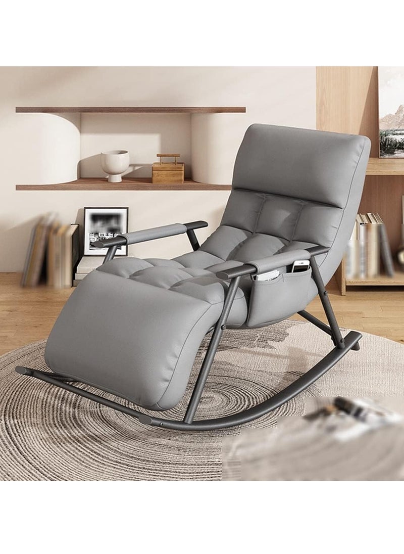 HOMEVEO - Modern Rocking Chair for Relaxation - Adjustable to 5 Positions, Perfect for Relaxing at Home or in the Garden - Image 1