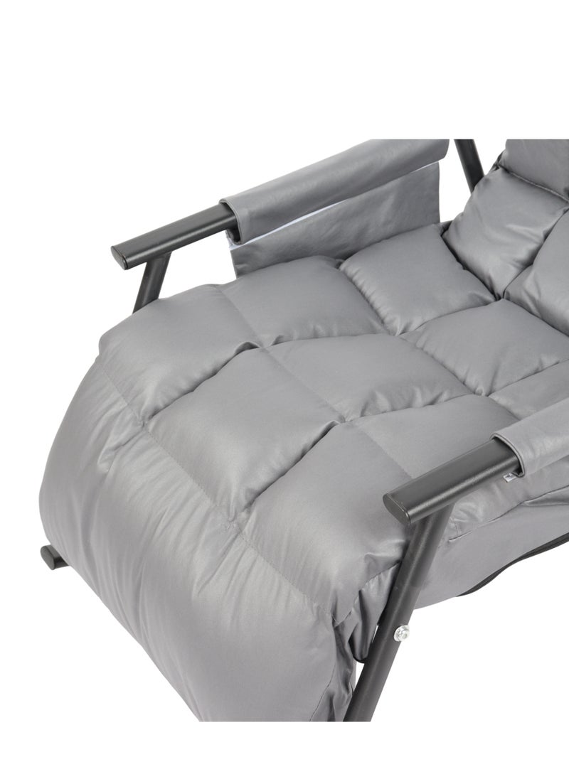 HOMEVEO - Modern Rocking Chair for Relaxation - Adjustable to 5 Positions, Perfect for Relaxing at Home or in the Garden - Image 1
