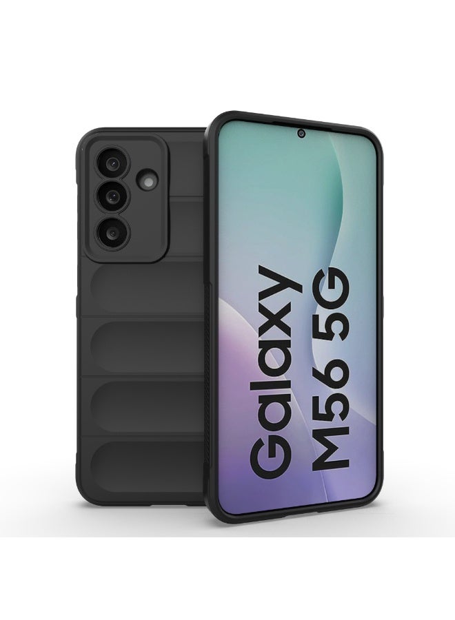 Case For Samsung Galaxy M56 5G  , - Shockproof Brushed Protection Cover - Heavy Duty Case With Ultra Protection For Camera Slip-Resistant - Black - Image 1