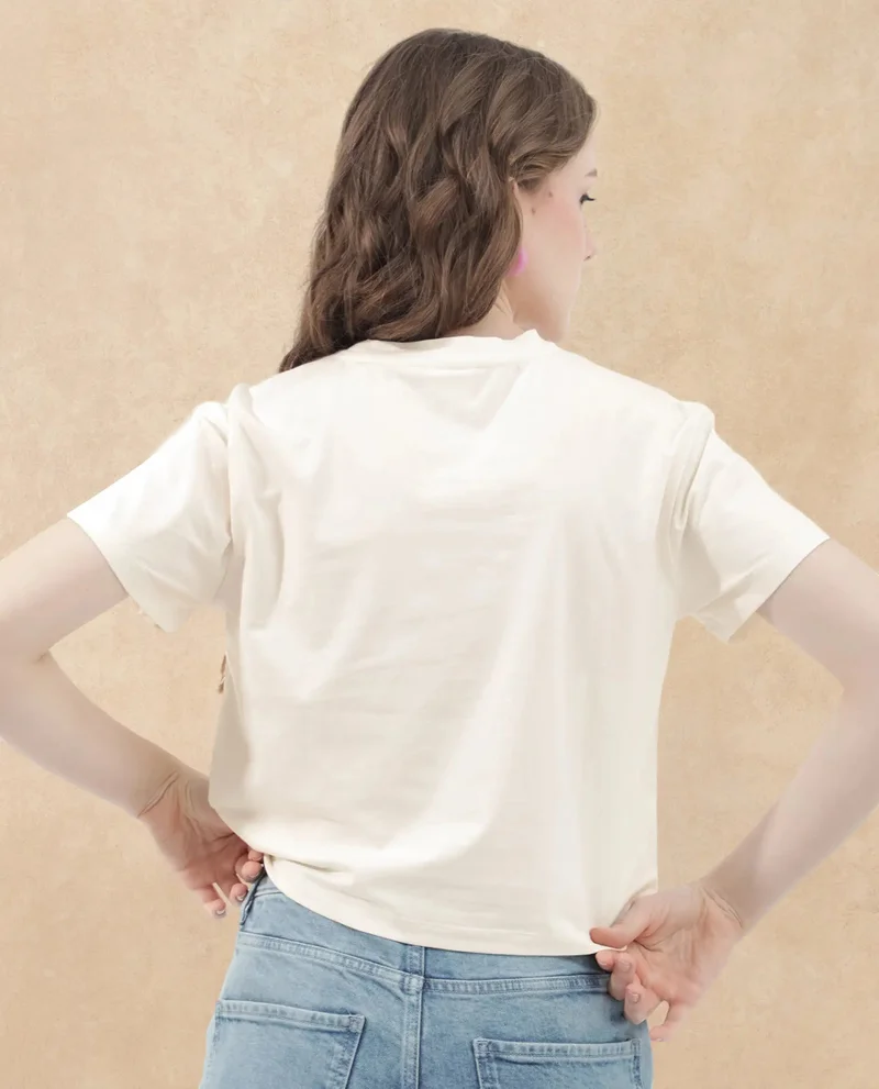 Rareism Women's Classic Round Neck Short Sleeve T-Shirt