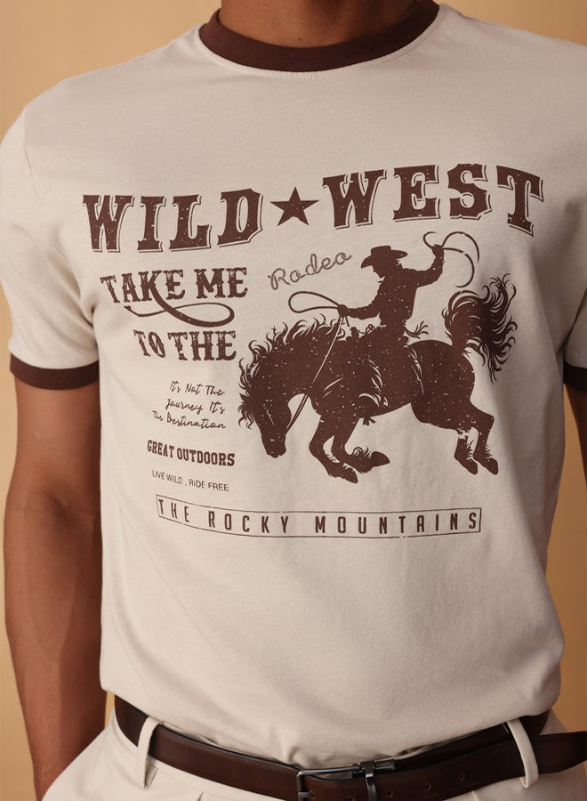 trendyol Men's Printed T-shirt - Image 3