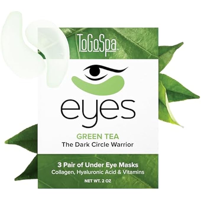 ToGoSpa Green Tea Eyes, Pair of 3 - Image 1