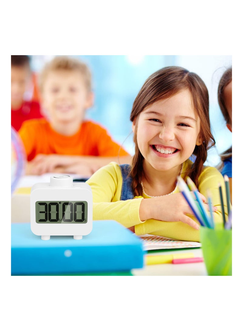 Digital Timer Kitchen Visual Digital Timer Rotating Mute Timer for Kids and Adults Timers for Cooking Study Exercise Bathroom Productivity's Time Management