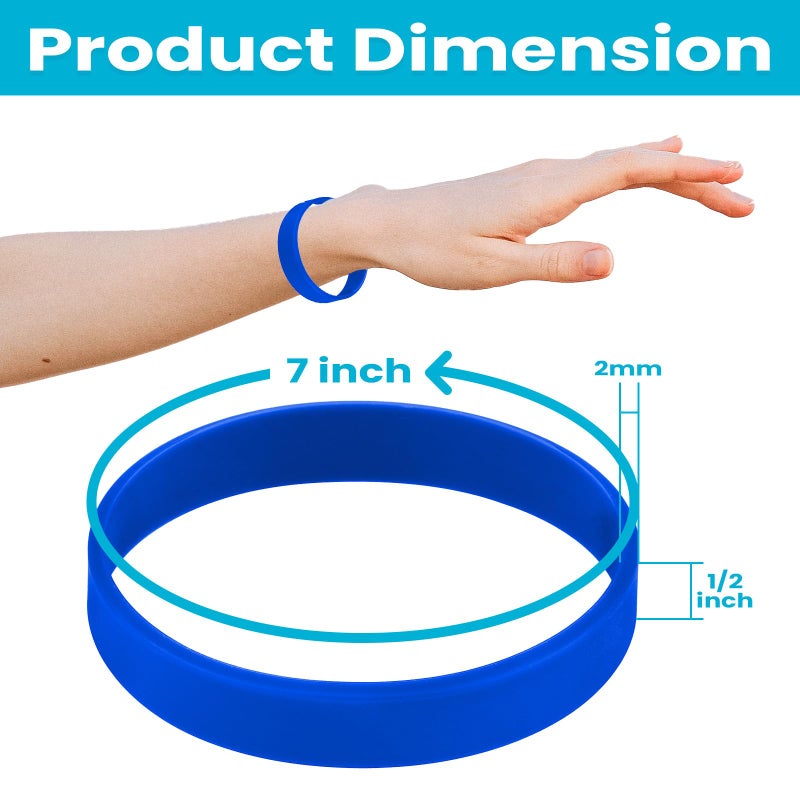 GOGO GOGO Party Favors Silicone Rubber Wristbands for Kids ( Kelly Green)- 12 Pieces - Image 2