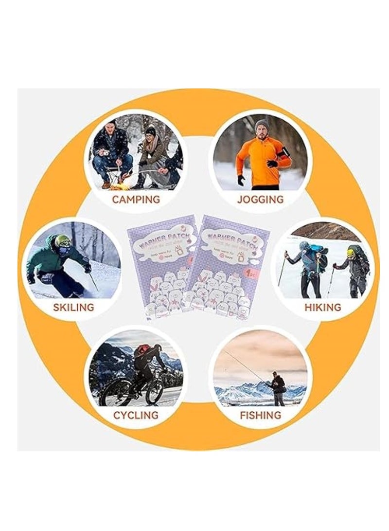 دفايات اليد، 10 عبوات، دفايات كبيرة جدًا لليدين والجسم مع مواد لاصقة، تدفئة لمدة 10 ساعات - دفايات جيب محمولة، وسادات ساخنة يمكن التخلص منها للتخييم وتدفئة اليد لفصل الشتاء والتزلج في الهواء الطلق والمشي لمسافات طويلة - Image 3